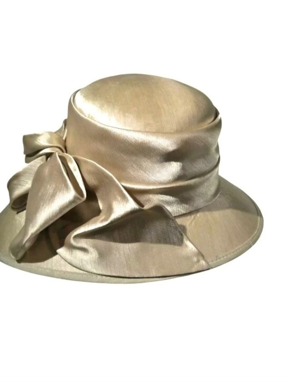 Vintage Swan Hat New York satin dress hat